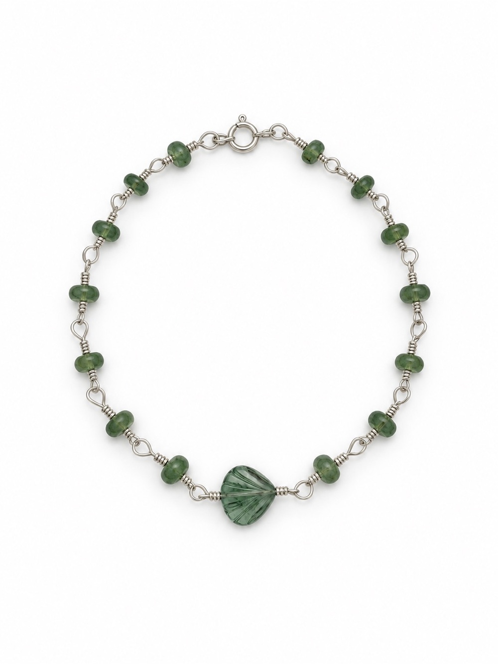 AMB5 Flourite Seashell Bracelet